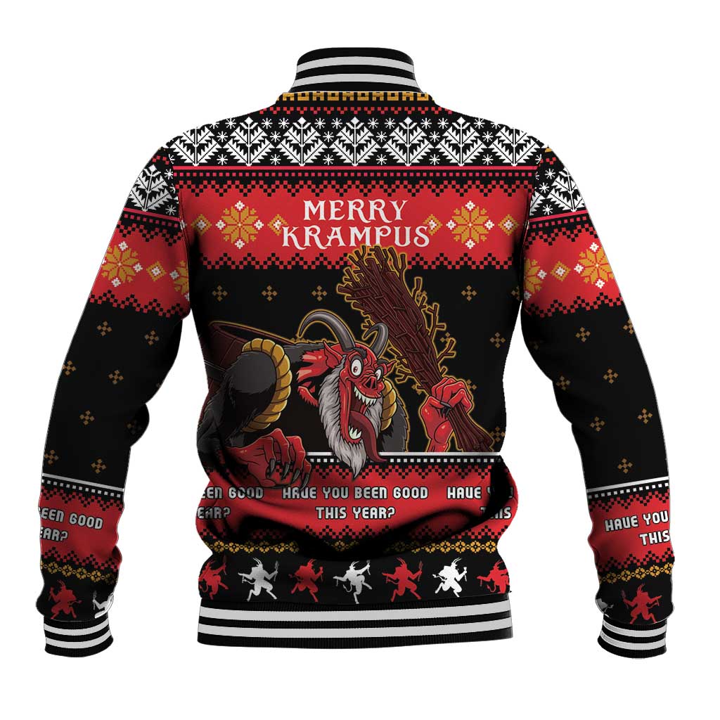 Merry Christmas Krampus Baseball Jacket Have You Been Good This Year LT05 - Wonder Print Shop