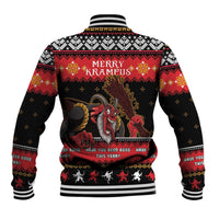 Merry Christmas Krampus Baseball Jacket Have You Been Good This Year LT05 - Wonder Print Shop