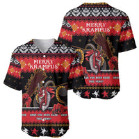 Merry Christmas Krampus Baseball Jersey Have You Been Good This Year LT05 - Wonder Print Shop