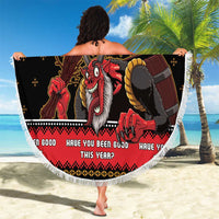 Merry Christmas Krampus Beach Blanket Have You Been Good This Year LT05 - Wonder Print Shop
