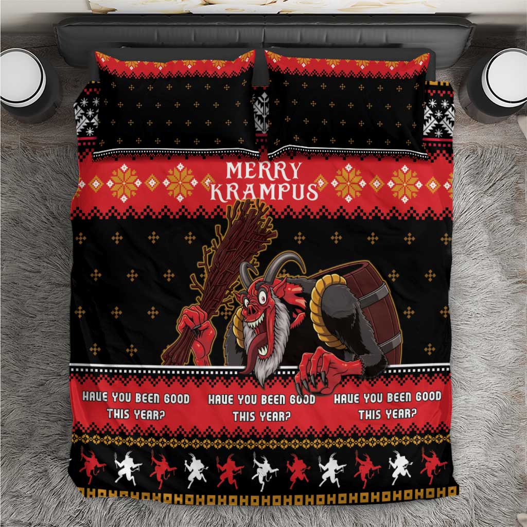 Merry Christmas Krampus Bedding Set Have You Been Good This Year LT05 - Wonder Print Shop