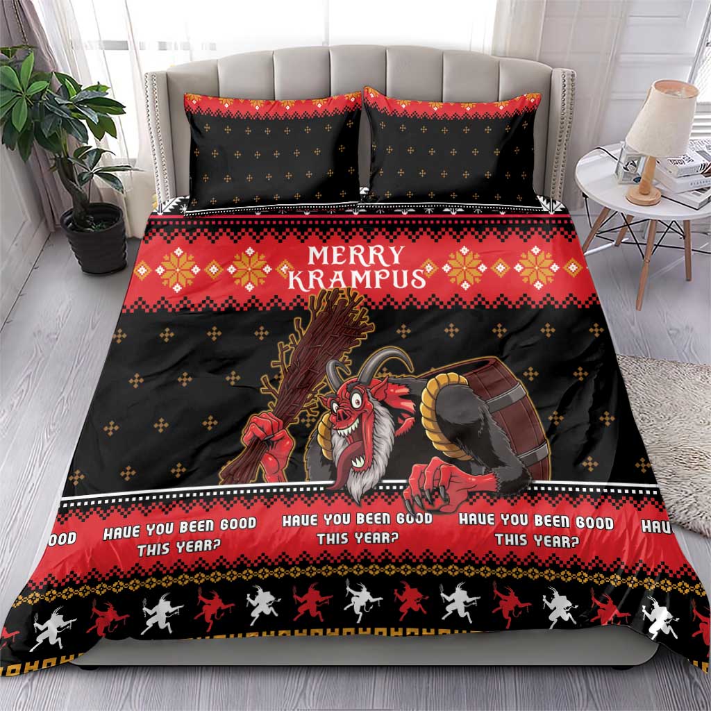 Merry Christmas Krampus Bedding Set Have You Been Good This Year LT05 - Wonder Print Shop