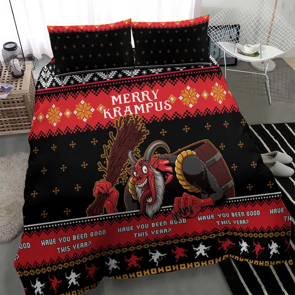 Merry Christmas Krampus Bedding Set Have You Been Good This Year LT05 - Wonder Print Shop