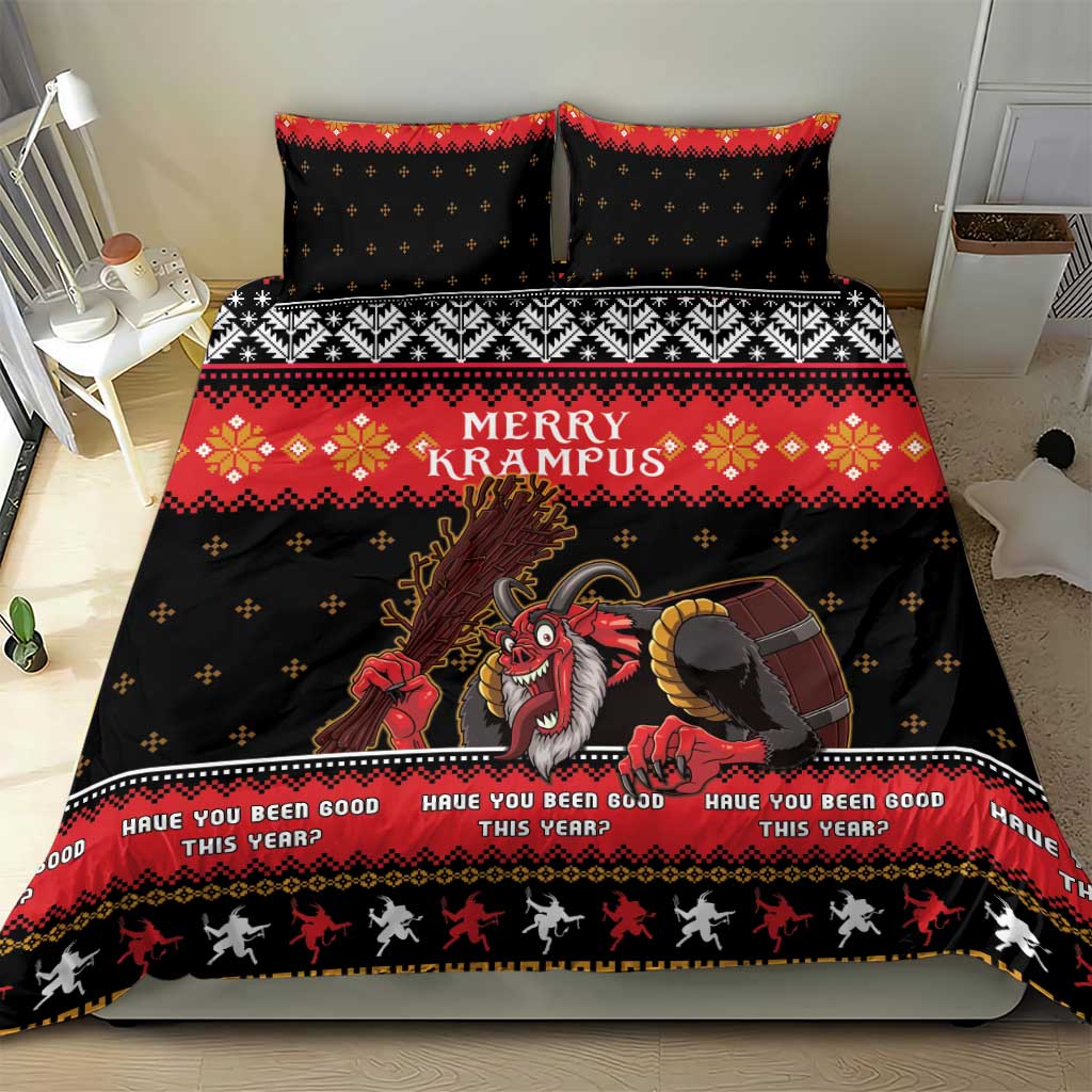 Merry Christmas Krampus Bedding Set Have You Been Good This Year LT05 - Wonder Print Shop