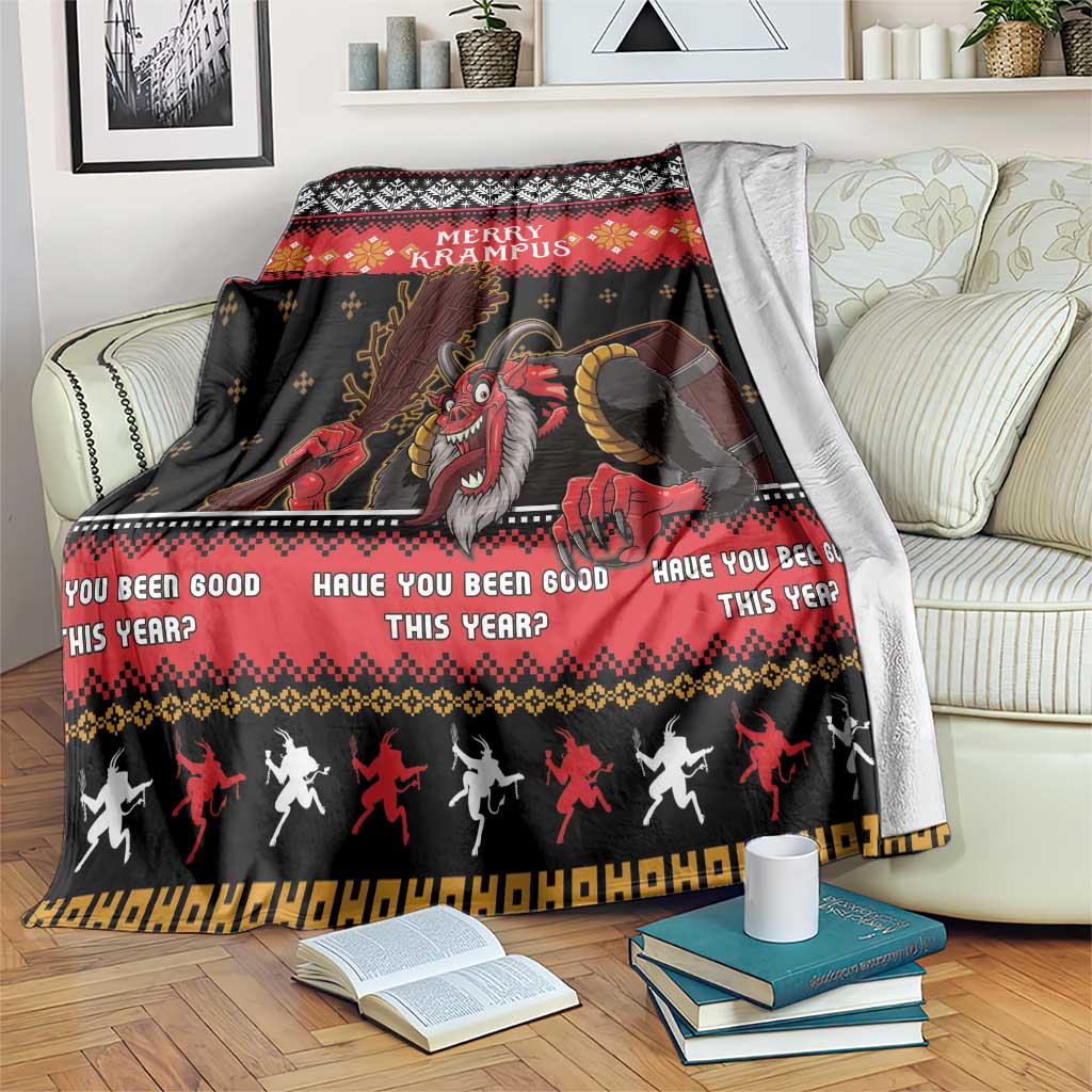 Merry Christmas Krampus Blanket Have You Been Good This Year