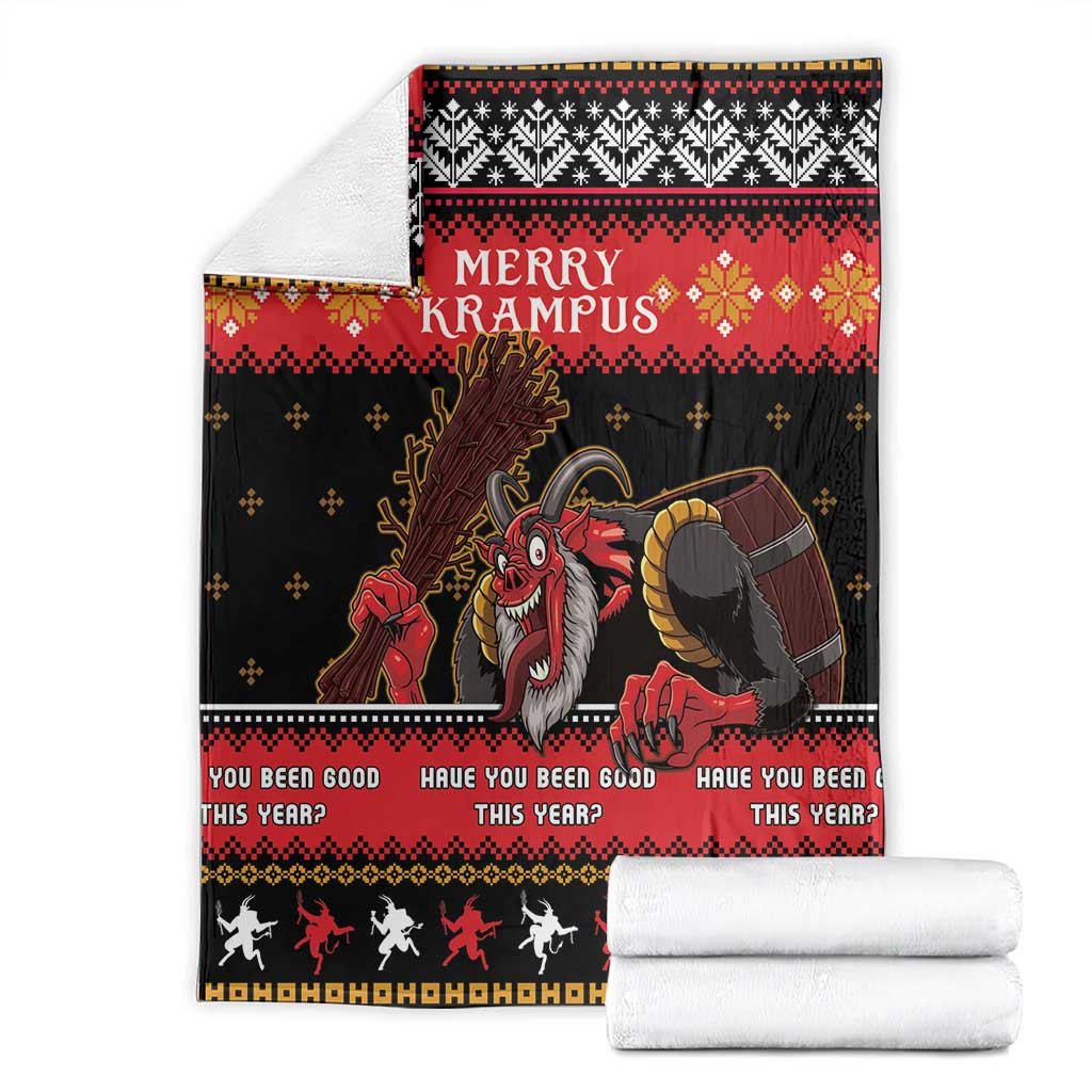 Merry Christmas Krampus Blanket Have You Been Good This Year