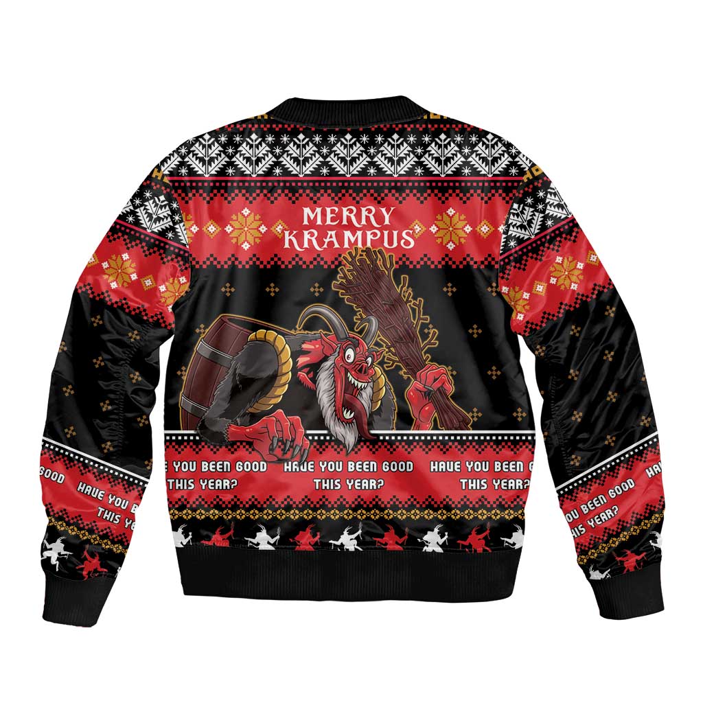 Merry Christmas Krampus Bomber Jacket Have You Been Good This Year LT05 - Wonder Print Shop