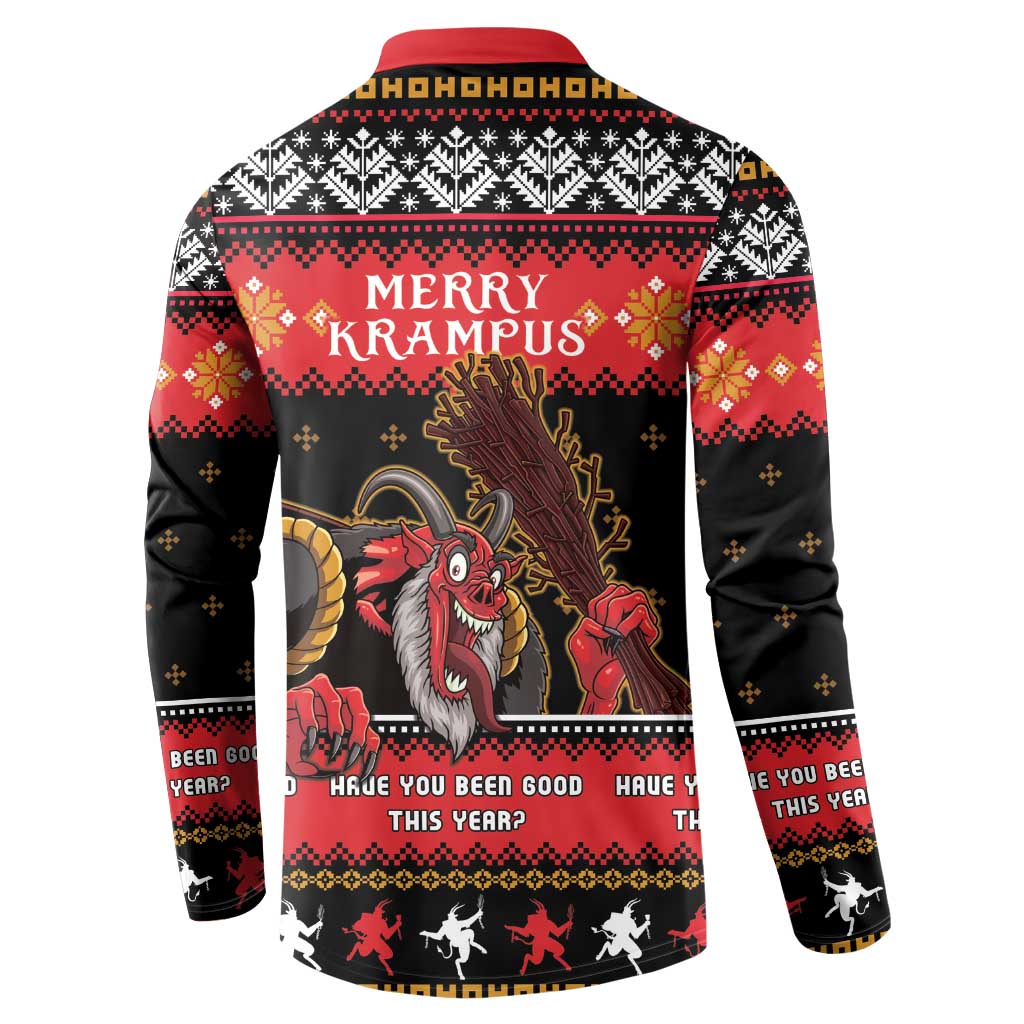 Merry Christmas Krampus Button Sweatshirt Have You Been Good This Year LT05 - Wonder Print Shop