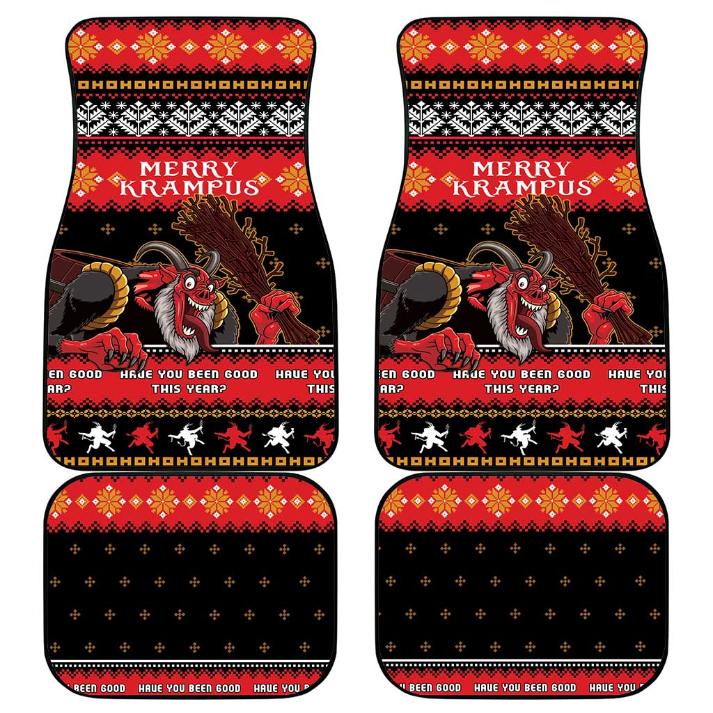 Merry Christmas Krampus Car Mats Have You Been Good This Year LT05 - Wonder Print Shop