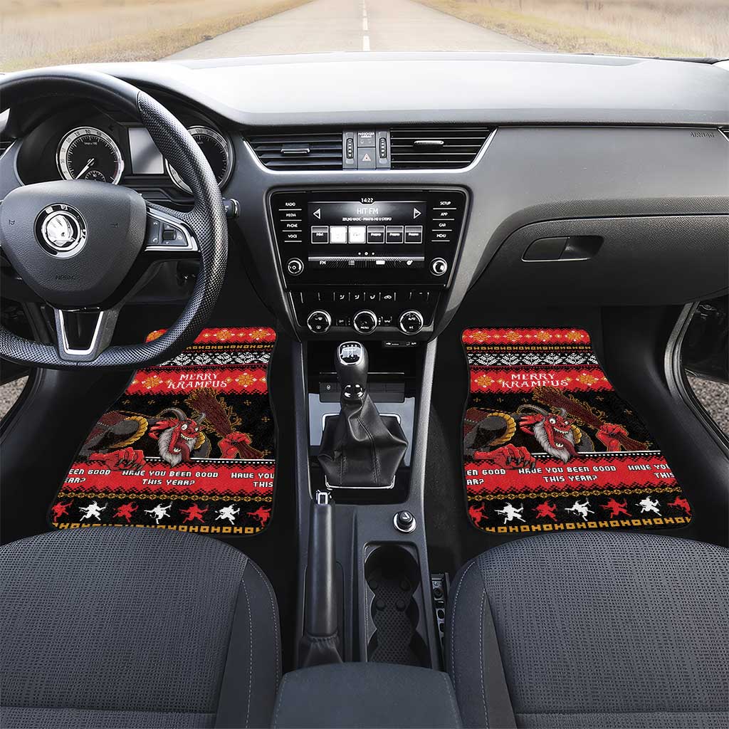 Merry Christmas Krampus Car Mats Have You Been Good This Year LT05 - Wonder Print Shop