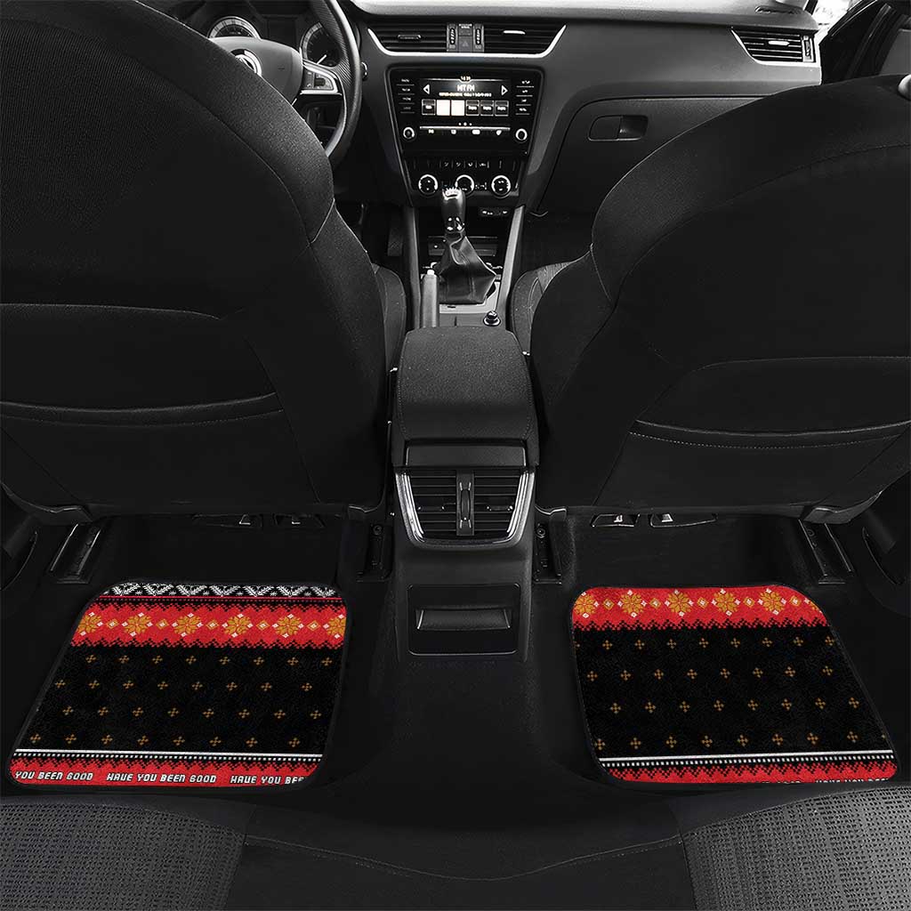 Merry Christmas Krampus Car Mats Have You Been Good This Year LT05 - Wonder Print Shop