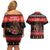 Merry Christmas Krampus Couples Matching Off Shoulder Short Dress and Hawaiian Shirt Have You Been Good This Year LT05 - Wonder Print Shop