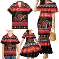 Merry Christmas Krampus Family Matching Mermaid Dress and Hawaiian Shirt Have You Been Good This Year LT05 - Wonder Print Shop