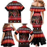 Merry Christmas Krampus Family Matching Mermaid Dress and Hawaiian Shirt Have You Been Good This Year LT05 - Wonder Print Shop