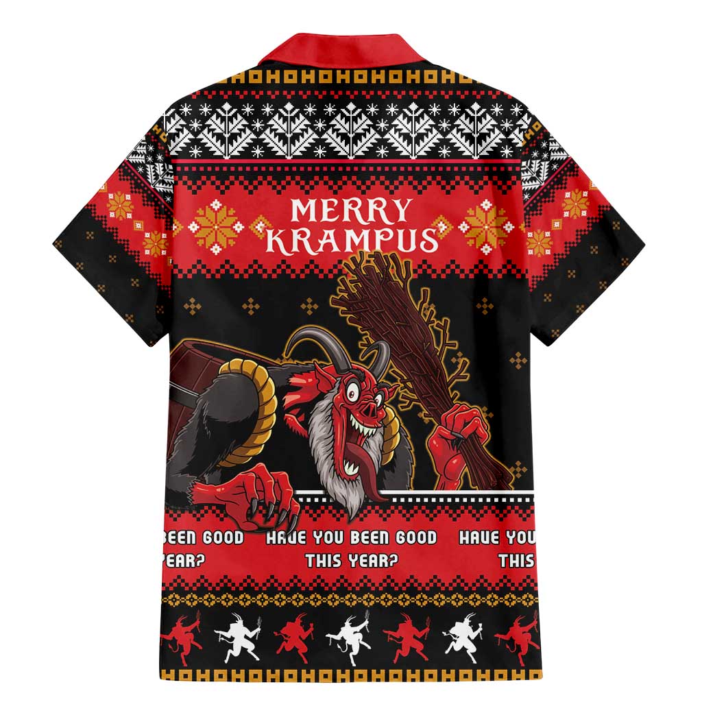 Merry Christmas Krampus Family Matching Mermaid Dress and Hawaiian Shirt Have You Been Good This Year LT05 - Wonder Print Shop