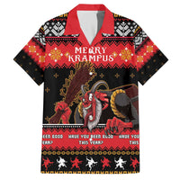 Merry Christmas Krampus Family Matching Off The Shoulder Long Sleeve Dress and Hawaiian Shirt Have You Been Good This Year LT05 - Wonder Print Shop