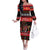 Merry Christmas Krampus Family Matching Off The Shoulder Long Sleeve Dress and Hawaiian Shirt Have You Been Good This Year LT05 - Wonder Print Shop
