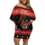 Merry Christmas Krampus Family Matching Off Shoulder Short Dress and Hawaiian Shirt Have You Been Good This Year LT05 - Wonder Print Shop