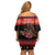 Merry Christmas Krampus Family Matching Off Shoulder Short Dress and Hawaiian Shirt Have You Been Good This Year LT05 - Wonder Print Shop