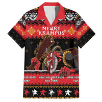 Merry Christmas Krampus Family Matching Short Sleeve Bodycon Dress and Hawaiian Shirt Have You Been Good This Year LT05 - Wonder Print Shop