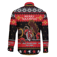 Merry Christmas Krampus Family Matching Short Sleeve Bodycon Dress and Hawaiian Shirt Have You Been Good This Year LT05 - Wonder Print Shop