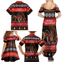 Merry Christmas Krampus Family Matching Summer Maxi Dress and Hawaiian Shirt Have You Been Good This Year LT05 - Wonder Print Shop
