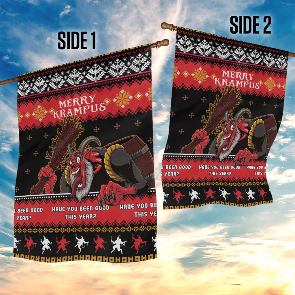 Merry Christmas Krampus Garden Flag Have You Been Good This Year LT05 - Wonder Print Shop