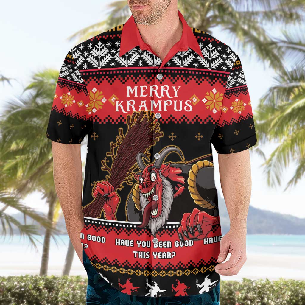 Merry Christmas Krampus Hawaiian Shirt Have You Been Good This Year LT05 - Wonder Print Shop
