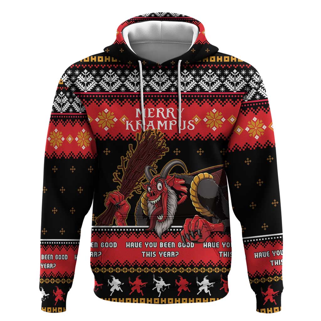 Merry Christmas Krampus Hoodie Have You Been Good This Year LT05 - Wonder Print Shop
