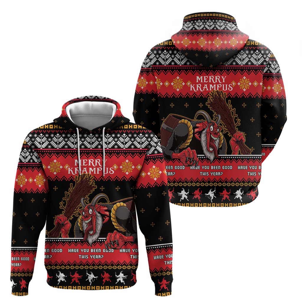 Merry Christmas Krampus Hoodie Have You Been Good This Year LT05 - Wonder Print Shop