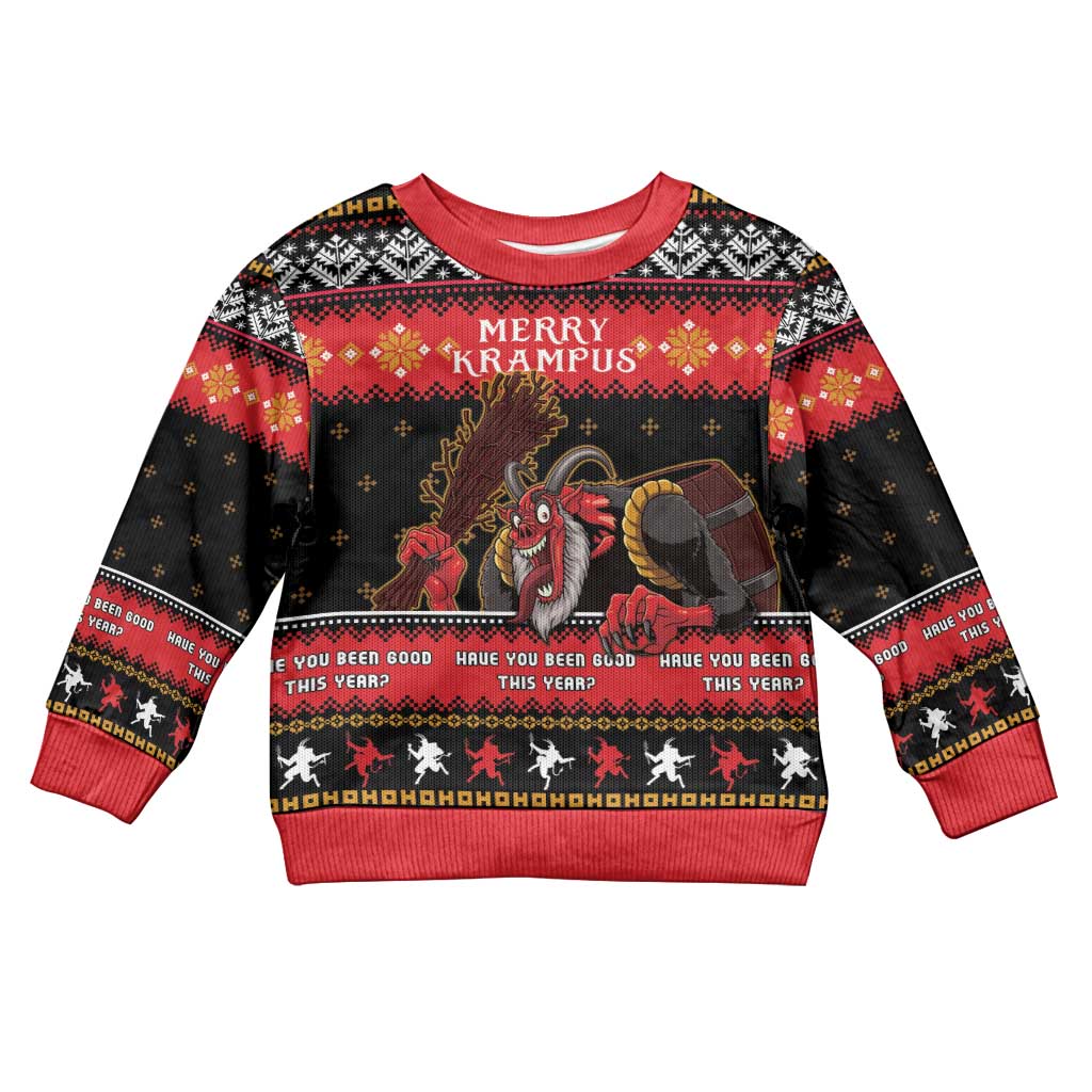 Merry Christmas Krampus Kid Ugly Christmas Sweater Have You Been Good This Year LT05 - Wonder Print Shop
