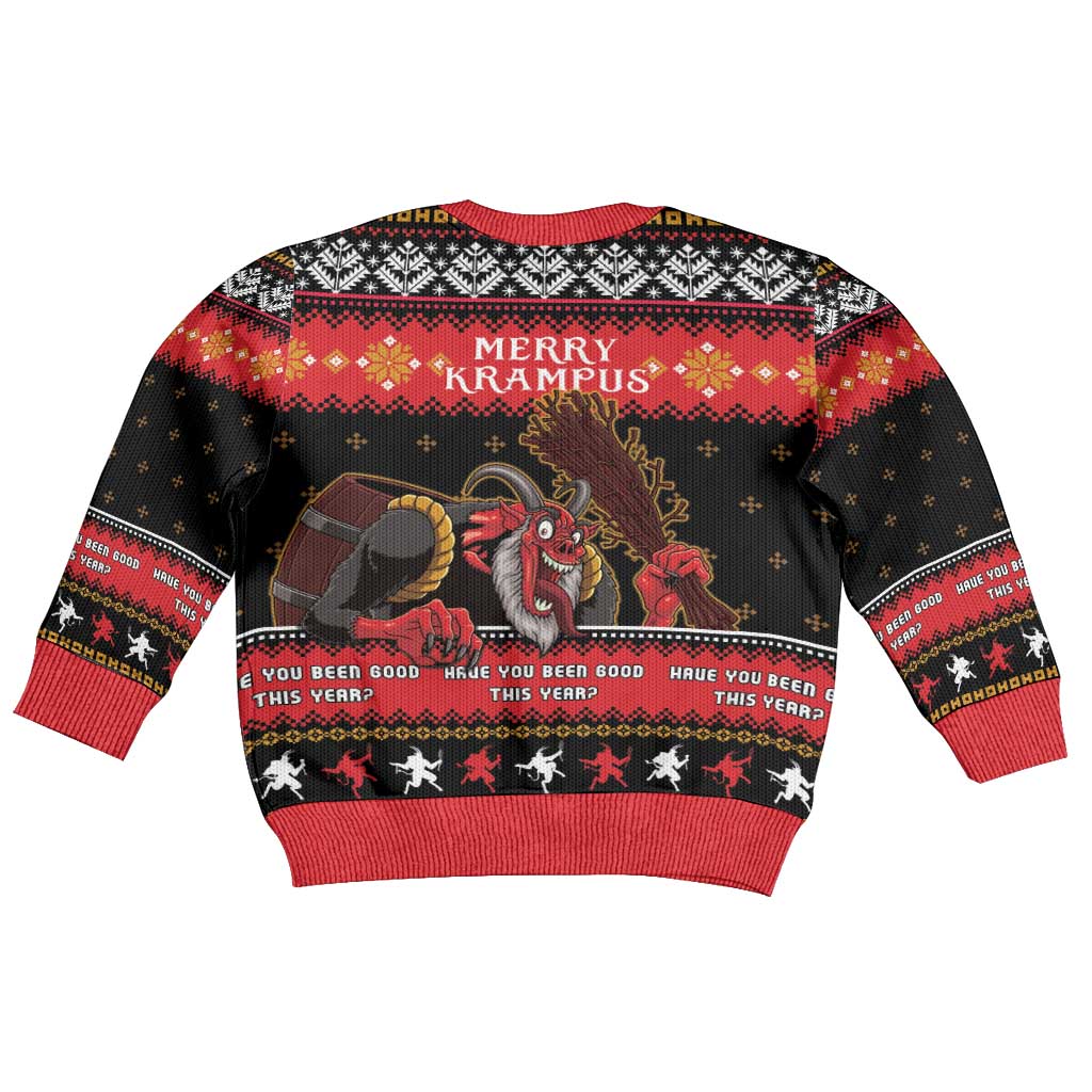Merry Christmas Krampus Kid Ugly Christmas Sweater Have You Been Good This Year LT05 - Wonder Print Shop