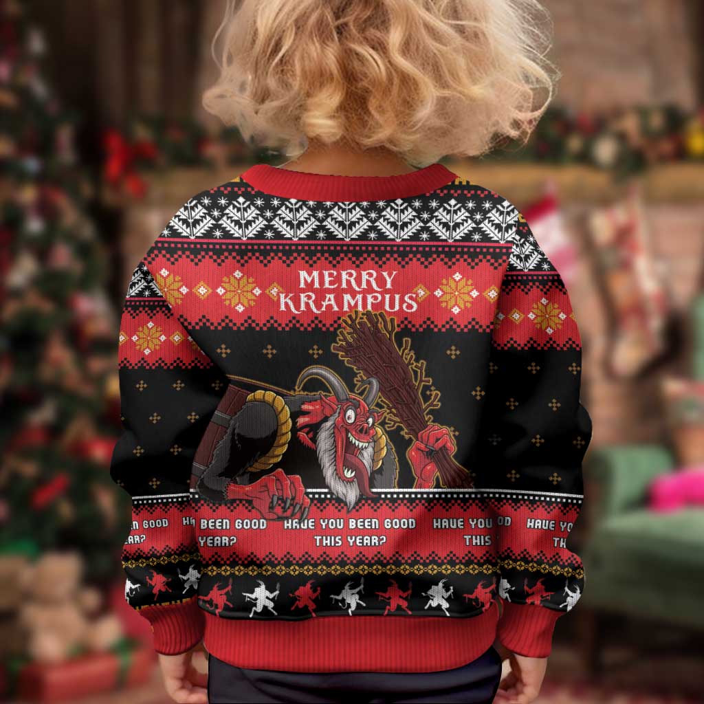 Merry Christmas Krampus Kid Ugly Christmas Sweater Have You Been Good This Year LT05 - Wonder Print Shop