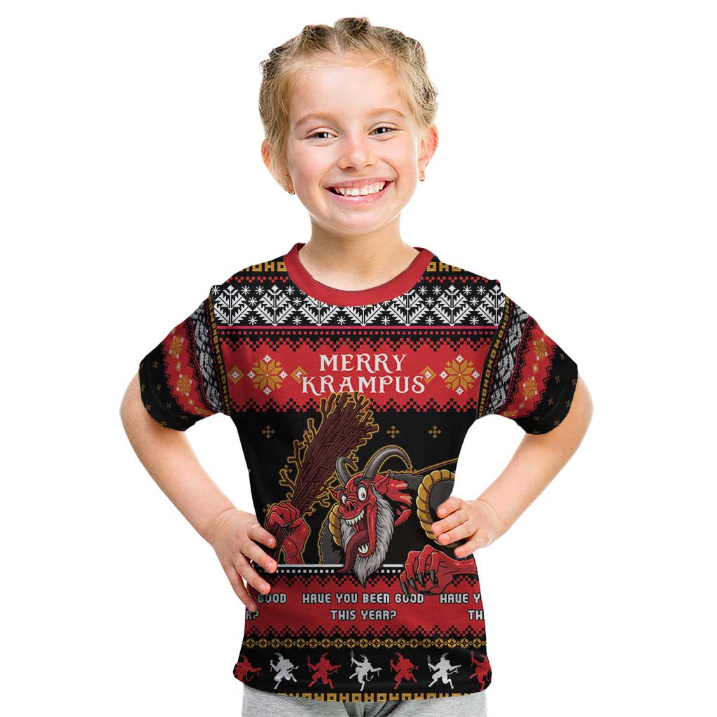 Merry Christmas Krampus Kid T Shirt Have You Been Good This Year LT05 - Wonder Print Shop