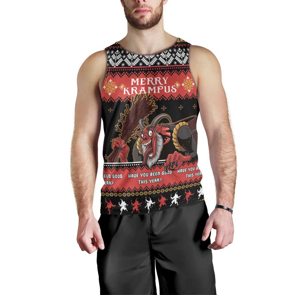Merry Christmas Krampus Men Tank Top Have You Been Good This Year LT05 - Wonder Print Shop