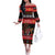 Merry Christmas Krampus Off The Shoulder Long Sleeve Dress Have You Been Good This Year LT05 - Wonder Print Shop