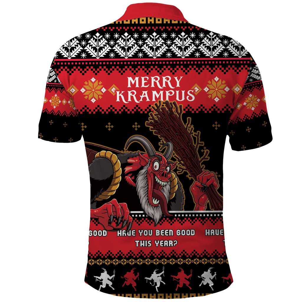 Merry Christmas Krampus Polo Shirt Have You Been Good This Year LT05 - Wonder Print Shop