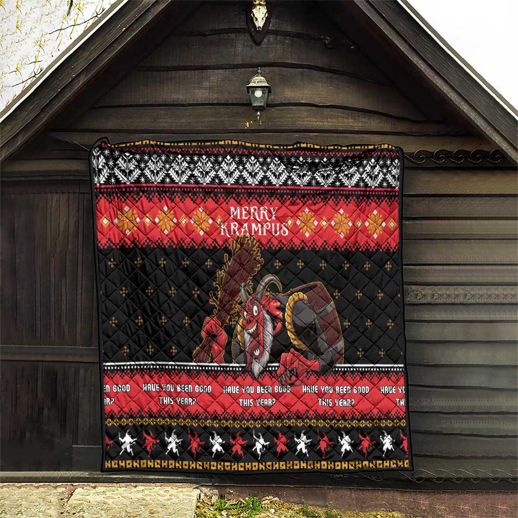 Merry Christmas Krampus Quilt Have You Been Good This Year LT05 - Wonder Print Shop