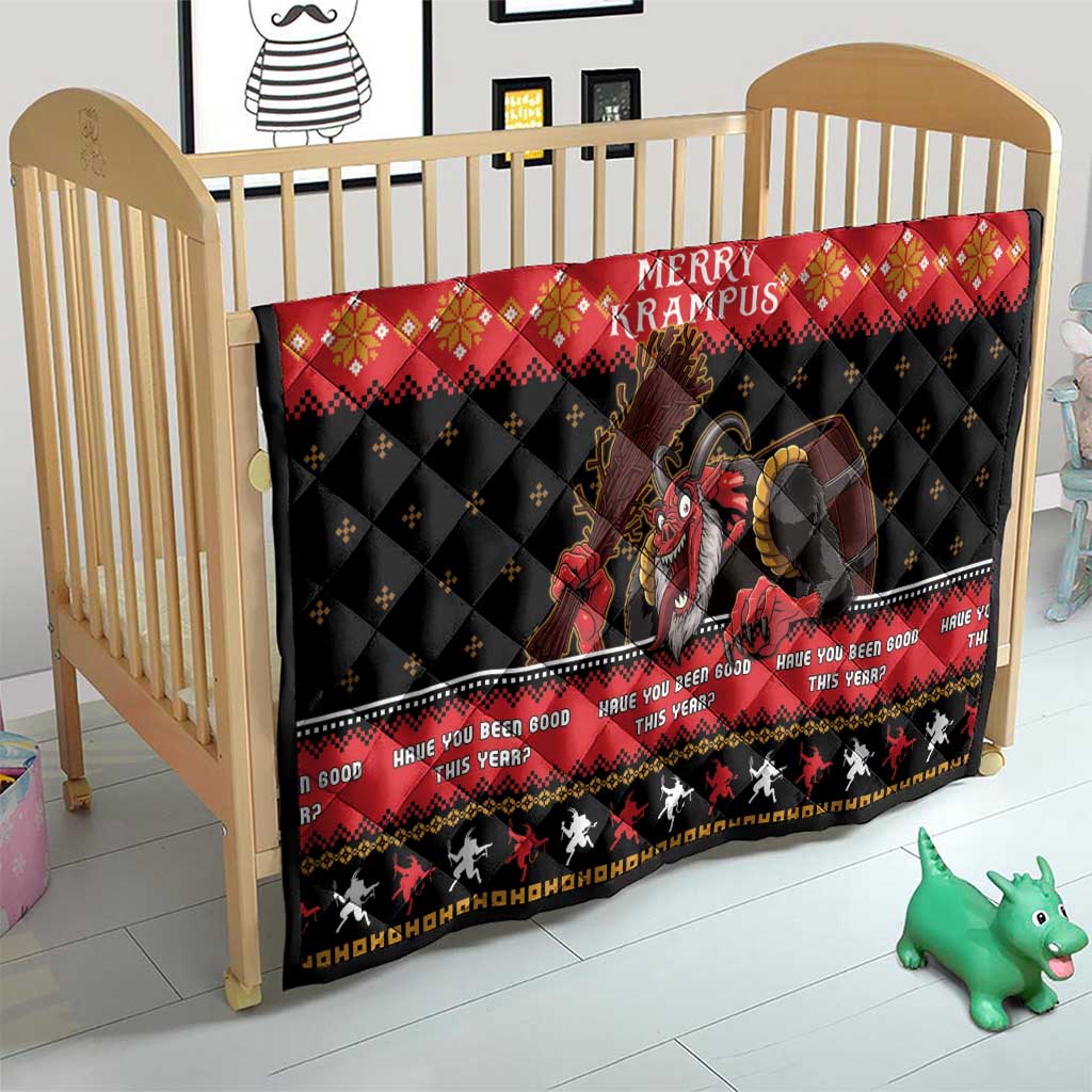 Merry Christmas Krampus Quilt Have You Been Good This Year LT05 - Wonder Print Shop