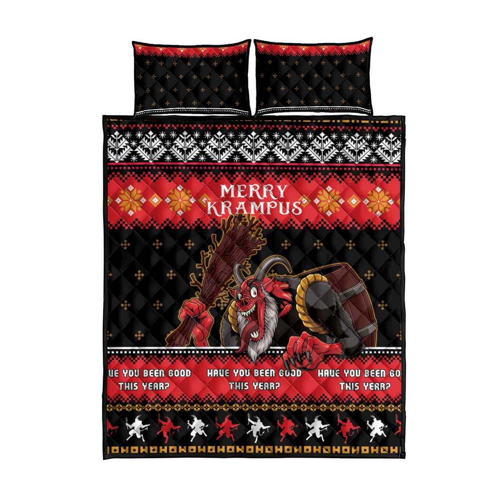 Merry Christmas Krampus Quilt Bed Set Have You Been Good This Year LT05 - Wonder Print Shop