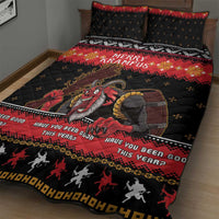 Merry Christmas Krampus Quilt Bed Set Have You Been Good This Year LT05 - Wonder Print Shop