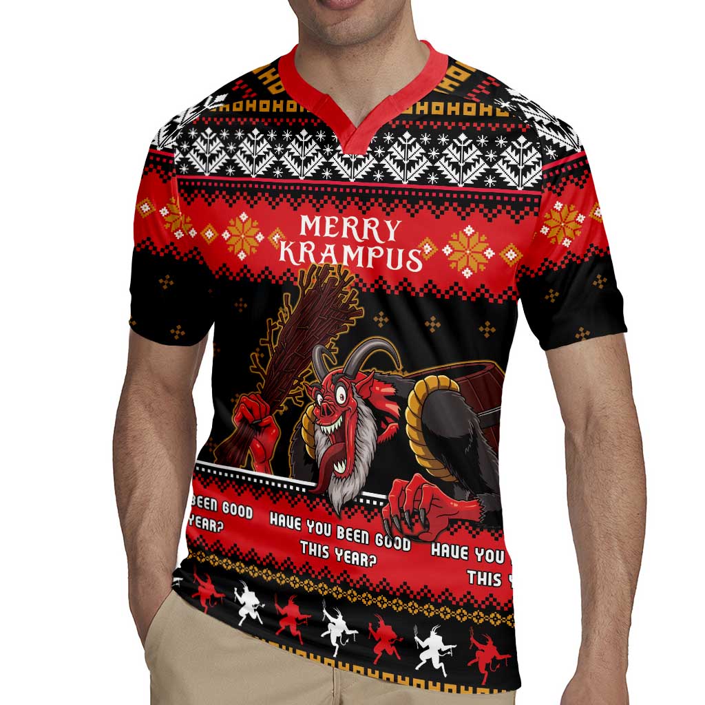 Merry Christmas Krampus Rugby Jersey Have You Been Good This Year LT05 - Wonder Print Shop