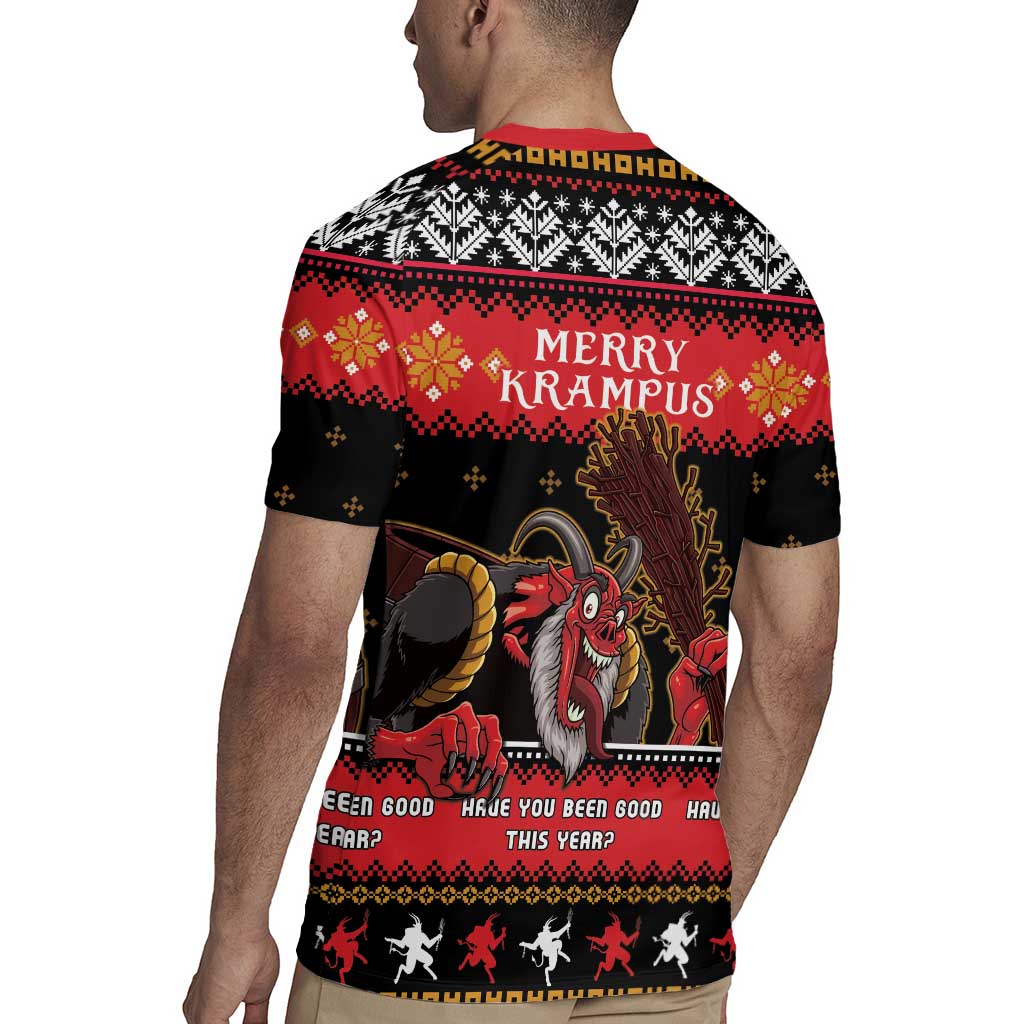 Merry Christmas Krampus Rugby Jersey Have You Been Good This Year LT05 - Wonder Print Shop