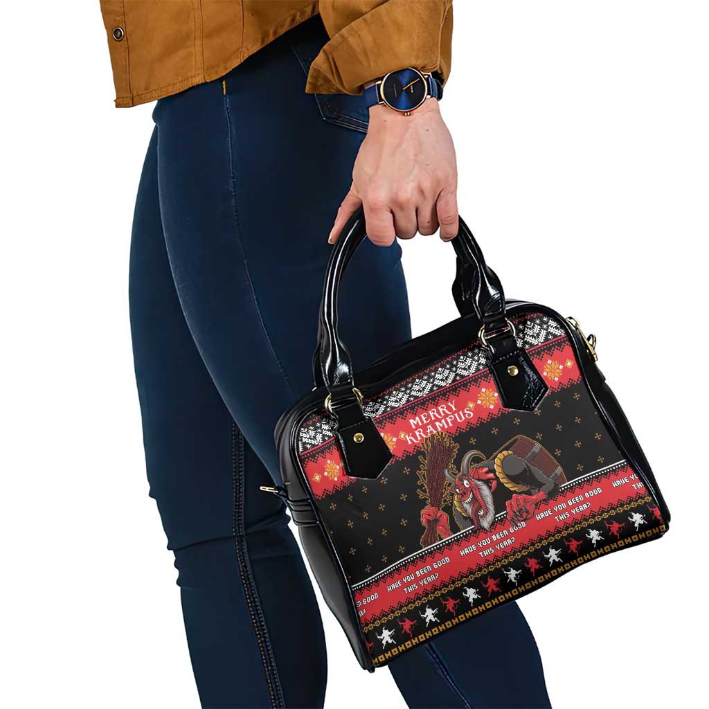 Merry Christmas Krampus Shoulder Handbag Have You Been Good This Year