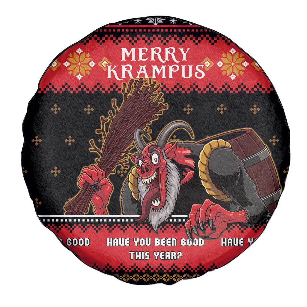 Merry Christmas Krampus Spare Tire Cover Have You Been Good This Year LT05 - Wonder Print Shop