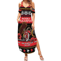 Merry Christmas Krampus Summer Maxi Dress Have You Been Good This Year LT05 - Wonder Print Shop