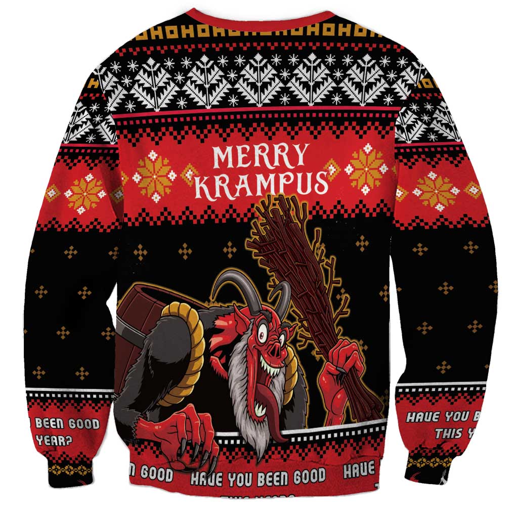 Merry Christmas Krampus Sweatshirt Have You Been Good This Year LT05 - Wonder Print Shop