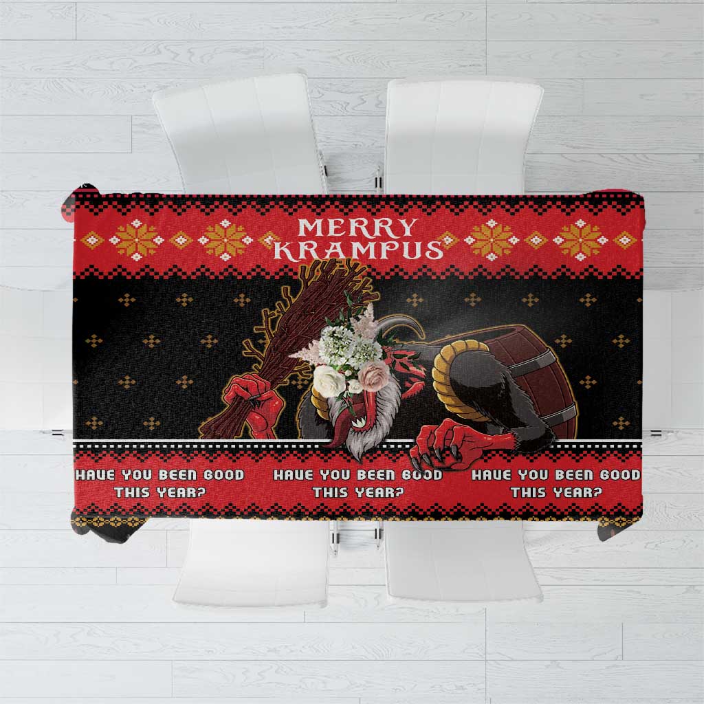 Merry Christmas Krampus Tablecloth Have You Been Good This Year LT05 - Wonder Print Shop