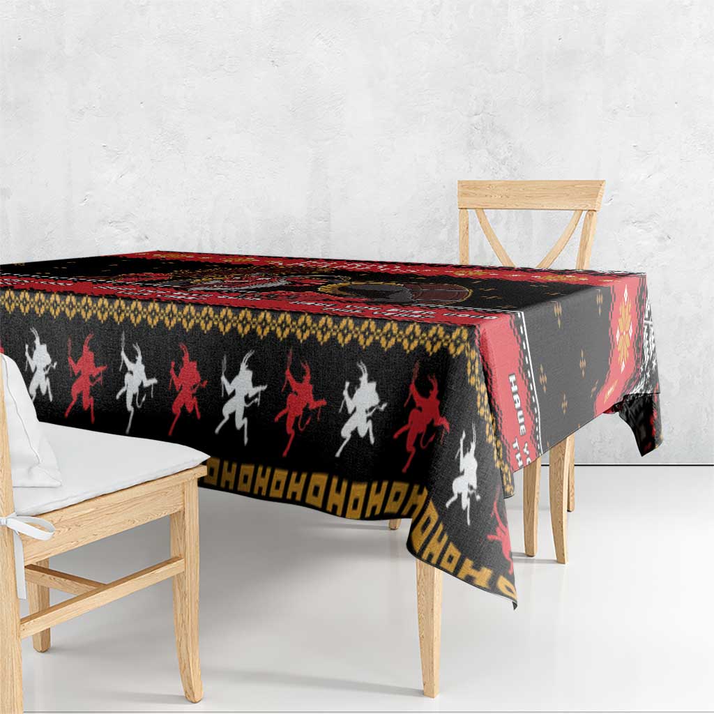 Merry Christmas Krampus Tablecloth Have You Been Good This Year LT05 - Wonder Print Shop