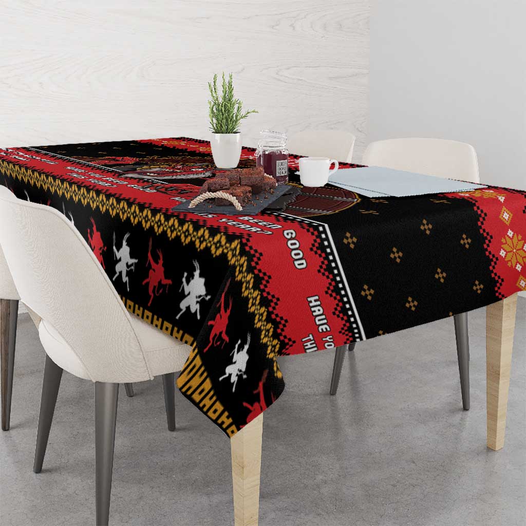 Merry Christmas Krampus Tablecloth Have You Been Good This Year LT05 - Wonder Print Shop